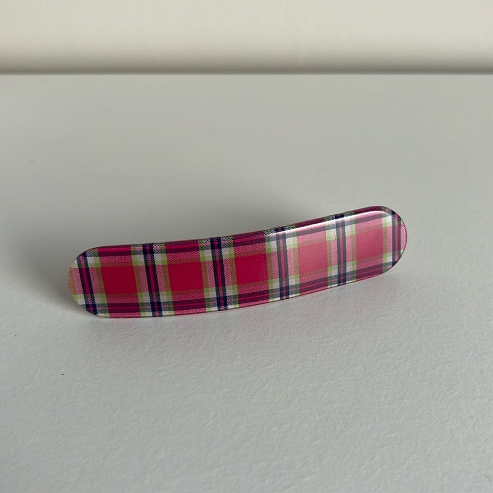 J. Crew Plaid Hair Clip